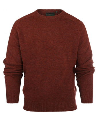 Pullover Lamswol ronde hals | Rood