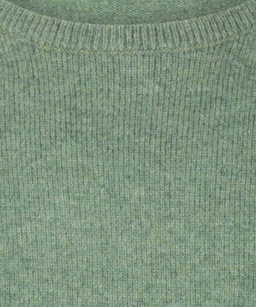 Pullover Lamswol ronde hals | Groen