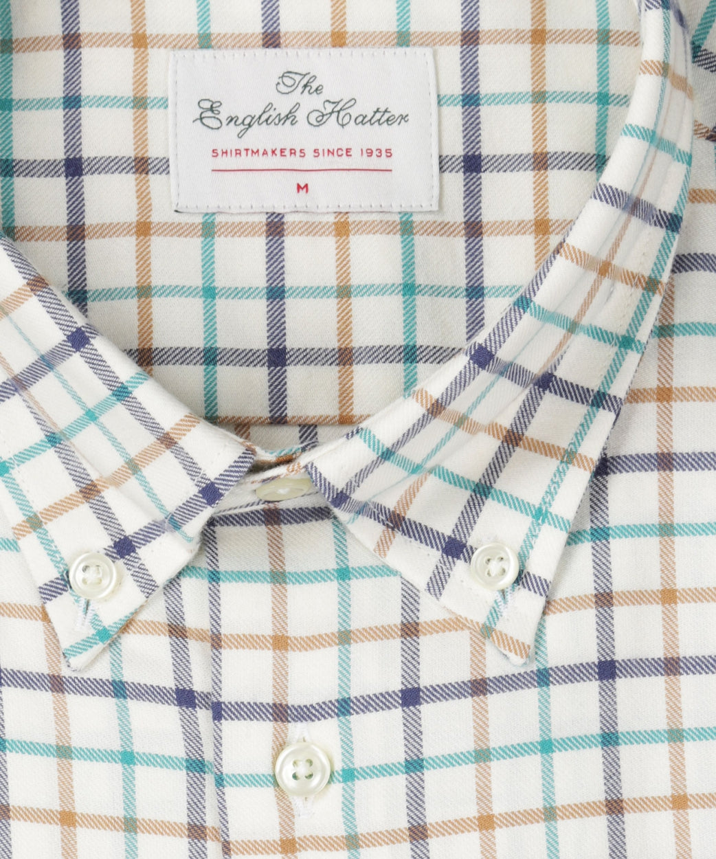 Shirt Button Down | Mint Navy Multi Ruit