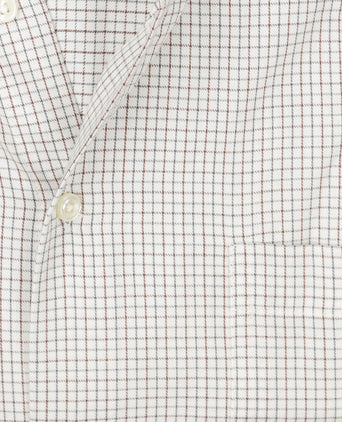 Katoenen Overhemd Button Down Regular Fit | Bruin