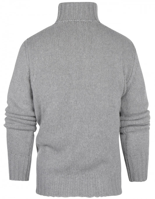 Geelong Kaschmir-Rollkragenpullover | Grau