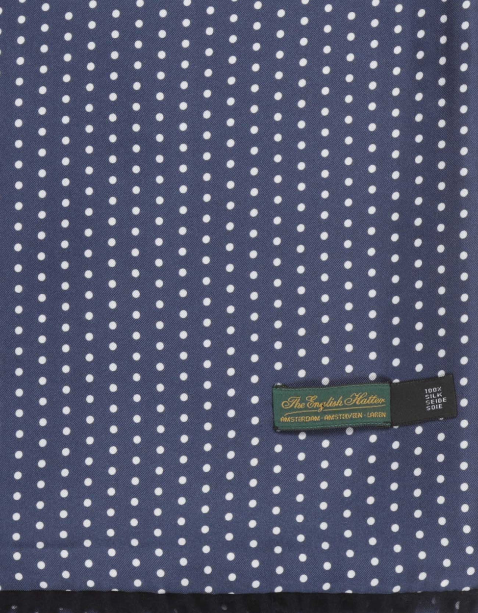 Scarf Silk and Lambswool spots | Blue