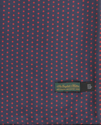 Sjaal Zijden en Lamswol spots | Blauw