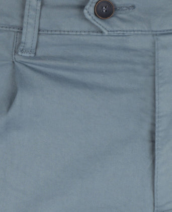 Pantalon Boston Bandplooi en Omslag | Blauw