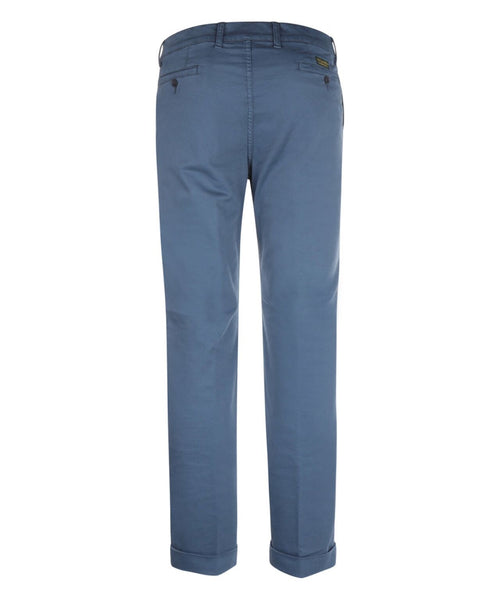 Pantalon Boston Bandplooi en Omslag | Blauw
