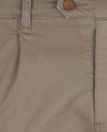 Pantalon Boston Bandplooi en Omslag | Bruin