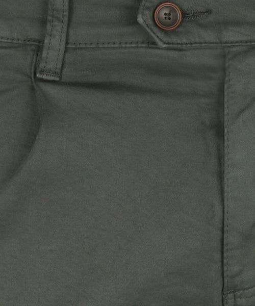 Pantalon Boston Bandplooi en Omslag | Groen