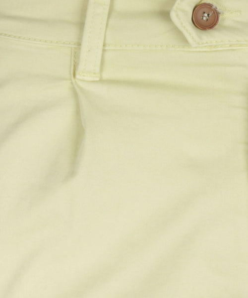 Pantalon Boston Bandplooi en Omslag | Geel