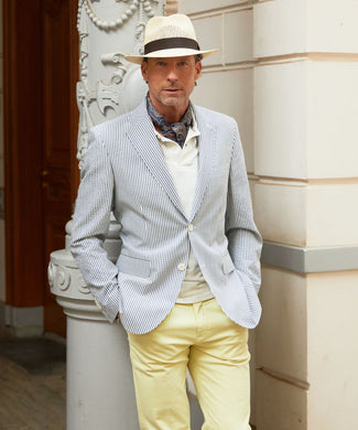 Pantalon Boston Bandplooi en Omslag | Geel Pantalon Boston Bandplooi en Omslag | Geel