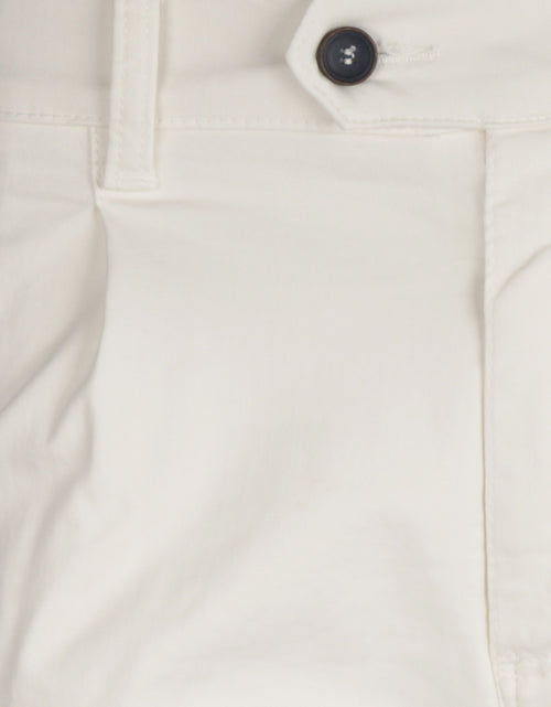 Pantalon Boston Bandplooi en Omslag | Wit