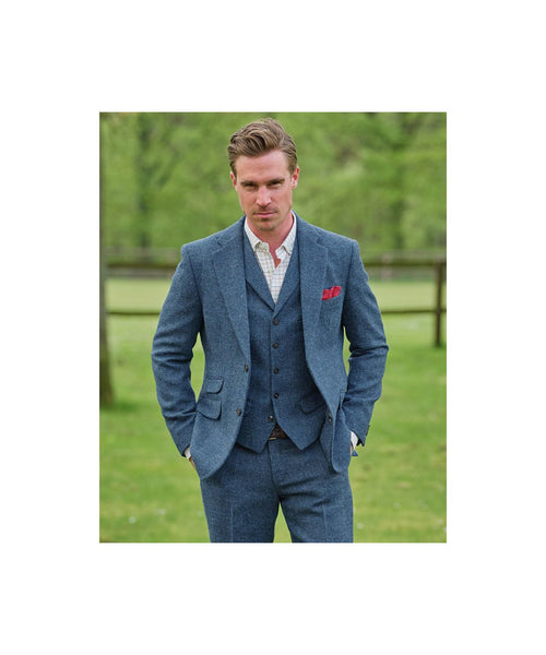 Harris Tweed Colbert | Blauw