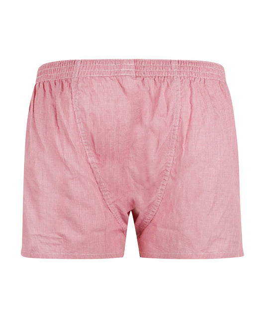 Boxershort katoen | Rood Ruit Micro