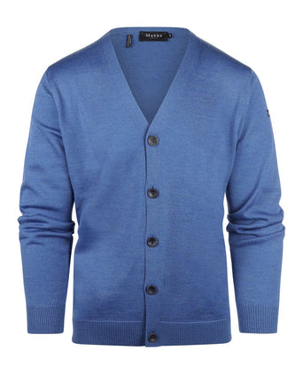 Maerz Klassiek Knoop Vest | Blauw
