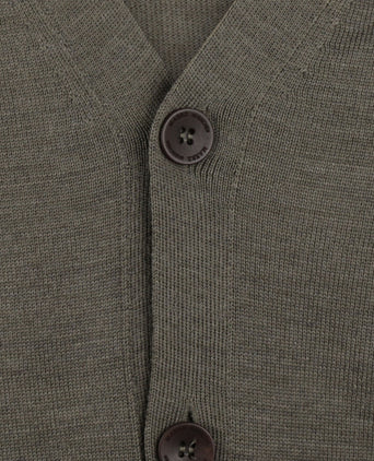 Maerz Klassiek Knoop Vest | Groen