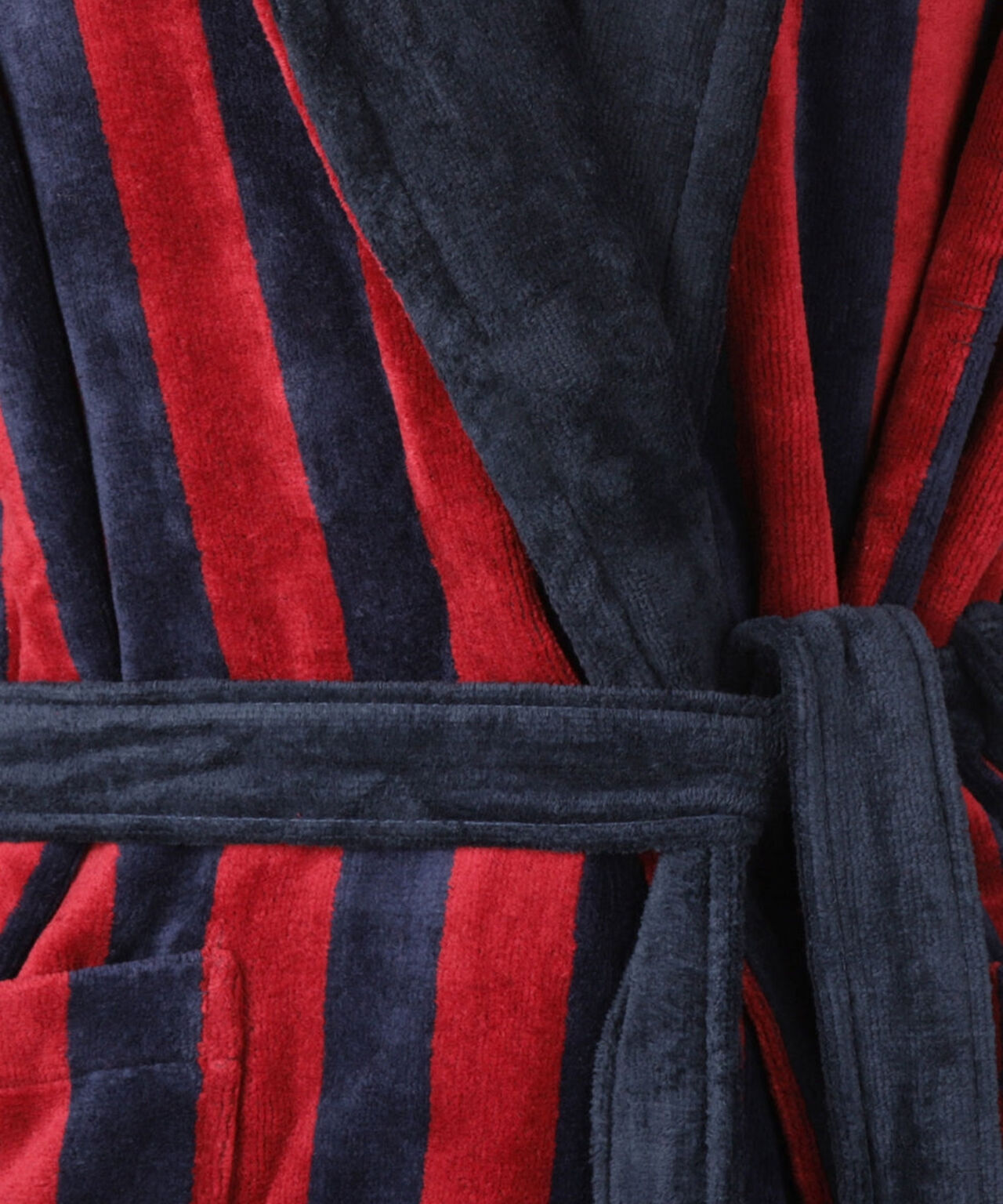 Dressing gown velour | blue