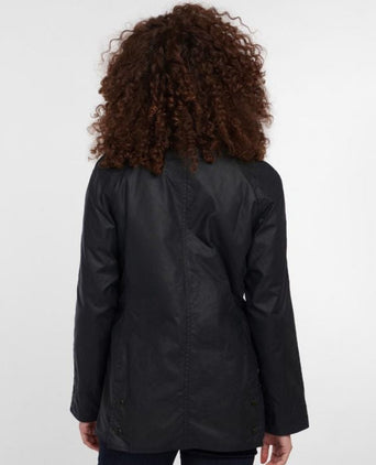 Barbour Classic Beadnell Wax Jacket Dames | Navy Blauw