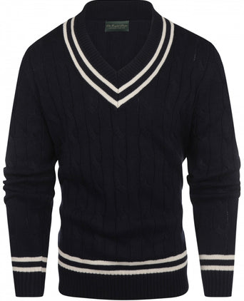 Cricket Pullover v-hals | Navy Blauw