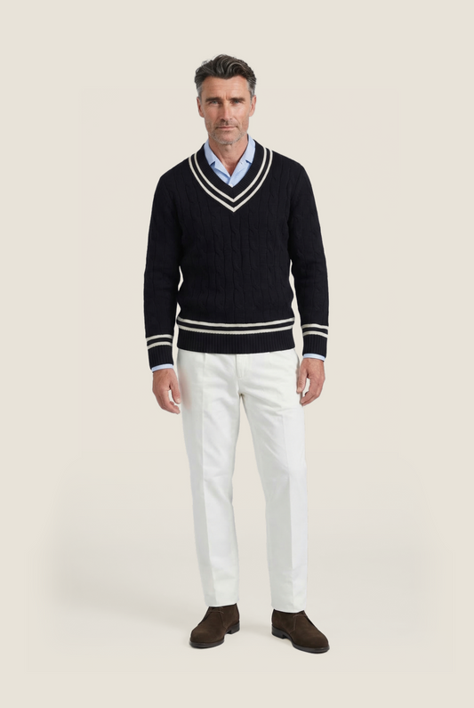 Cricket Pullover v-neck | Navy Blue