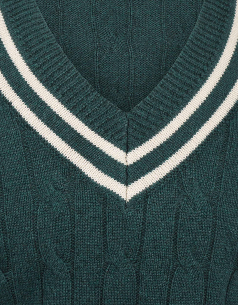 Cricket Pullover v-neck | Green