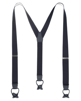 Bretels met patten | Navy Blauw