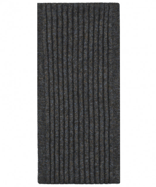 Rib Scarf 165X16 | Bruin melange