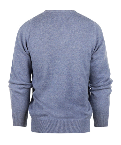 Pullover v-hals lamswol *Sale* | Blue Lovat