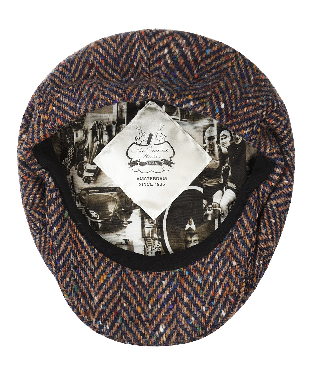 Ballon Tweed Cap | Bruin Navy Tweed