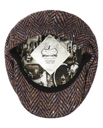 Tweed Ballon Cap | Blauw