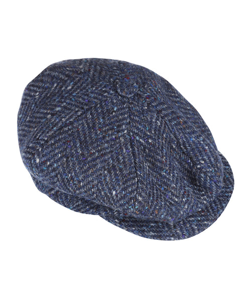 Tweed Ballon Cap | Blauw