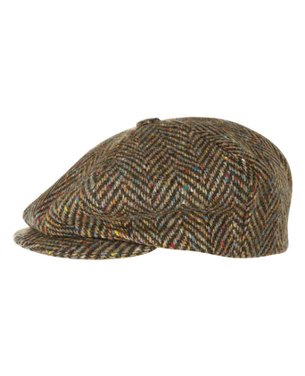 Tweed Ballon Cap | Groen