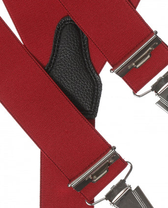 Elastische bretels met clips | Rood