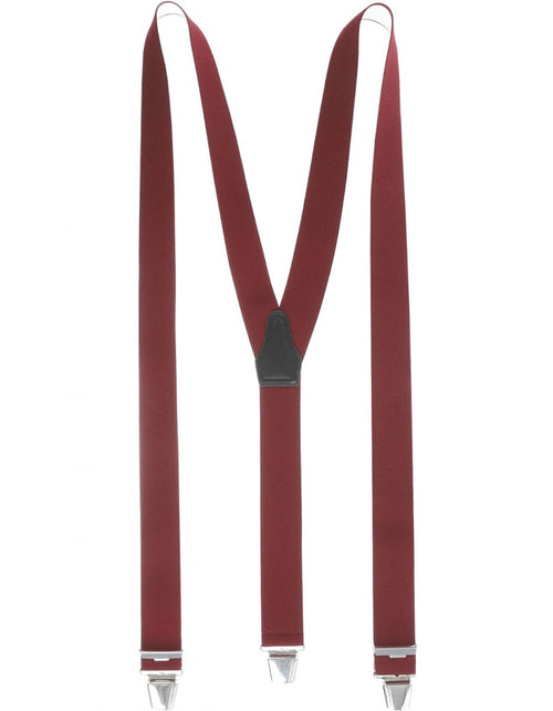 Elastische bretels met clips | Bordeaux Rood
