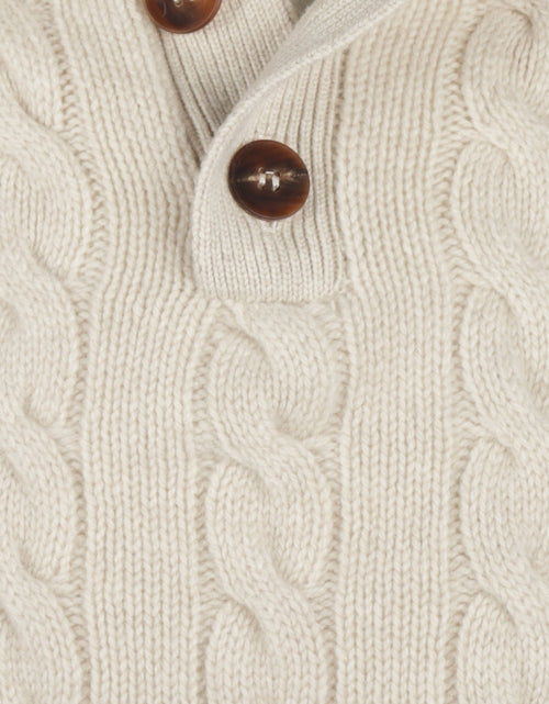 Pullover polo cashmere merino wol | Beige