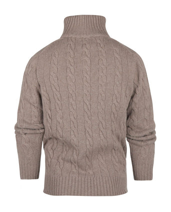 Pullover polo cashmere merino wol | Bruin