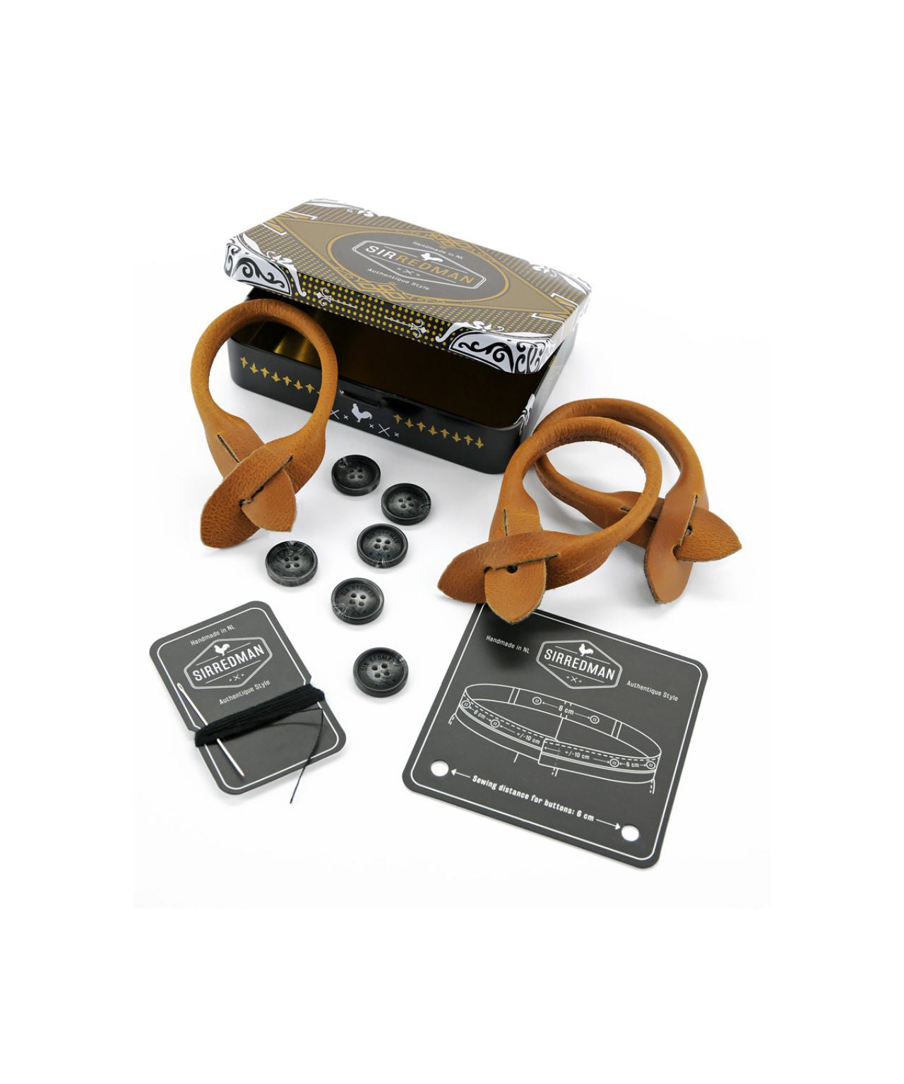 Luxe Bretels Clip/Leer | Cognac