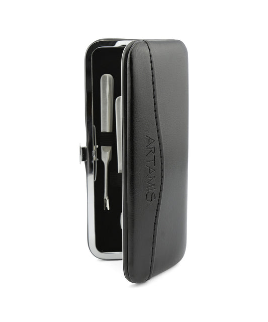 Maniküre-Set im Etui | Schwarz