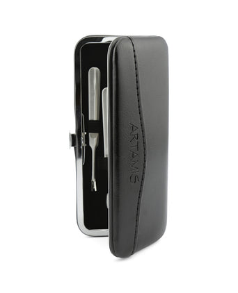 Manicureset in etui | Zwart