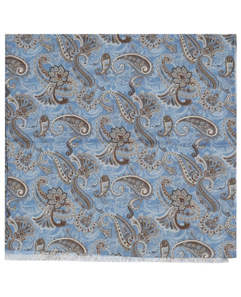 Dunne wollen sjaal | Blauw