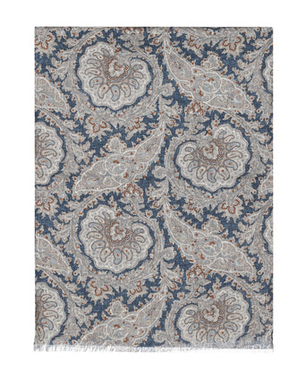 Dunne wollen sjaal | Blauw