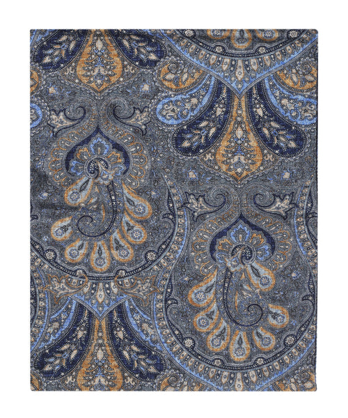 Dunne wollen sjaal | Blauw