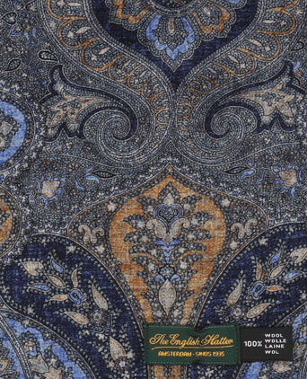 Dunne wollen sjaal | Blauw