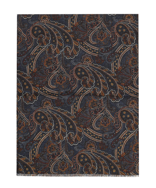 Dunne wollen sjaal | Blauw