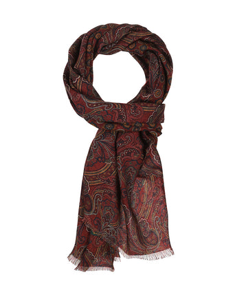 Dunne wollen sjaal | Rood