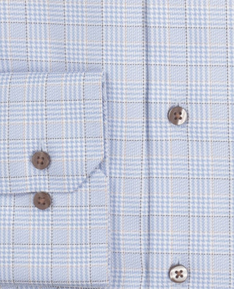 Overhemd geruit button down | Blauw