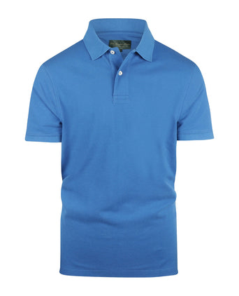 Polo piqué korte mouw | Blauw