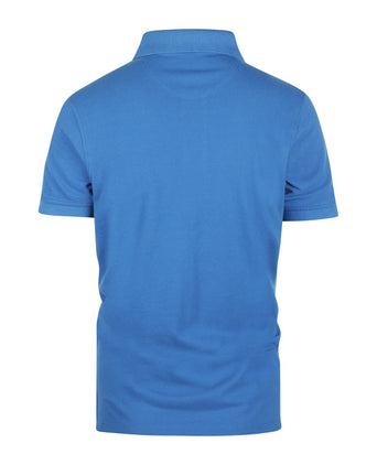 Polo piqué korte mouw | Blauw