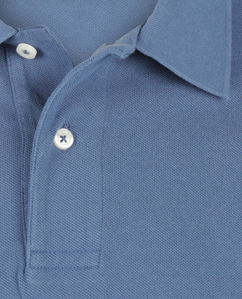 Polo piqué korte mouw | Blauw