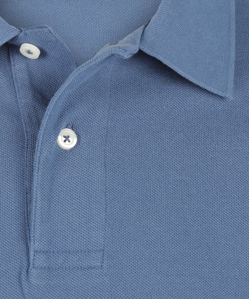 Polo piqué korte mouw | Blauw