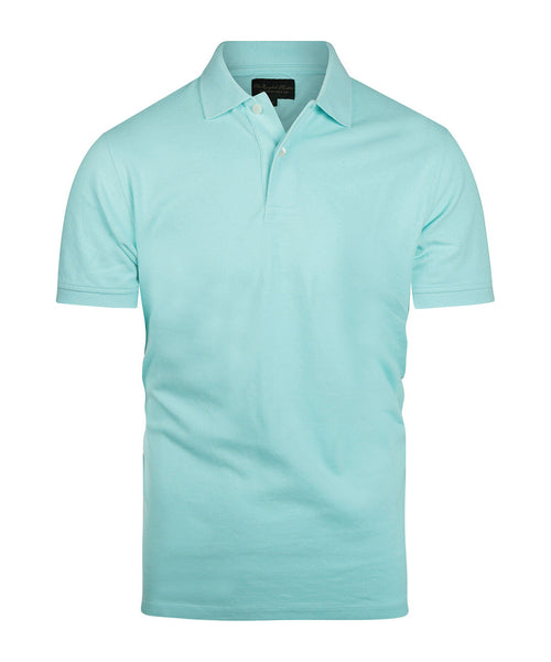 Polo piqué korte mouw | Blauw