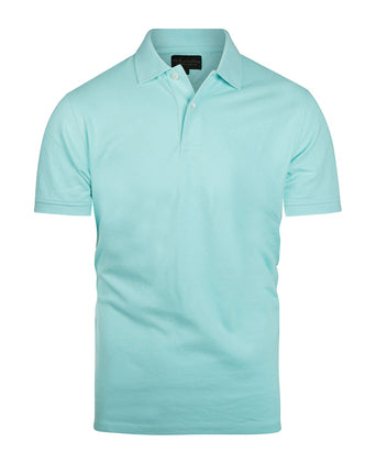 Polo piqué korte mouw | Blauw